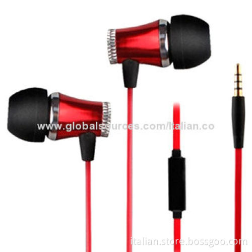 Metal In-ear Earphones for iPhone, 32 Ohms Impedance